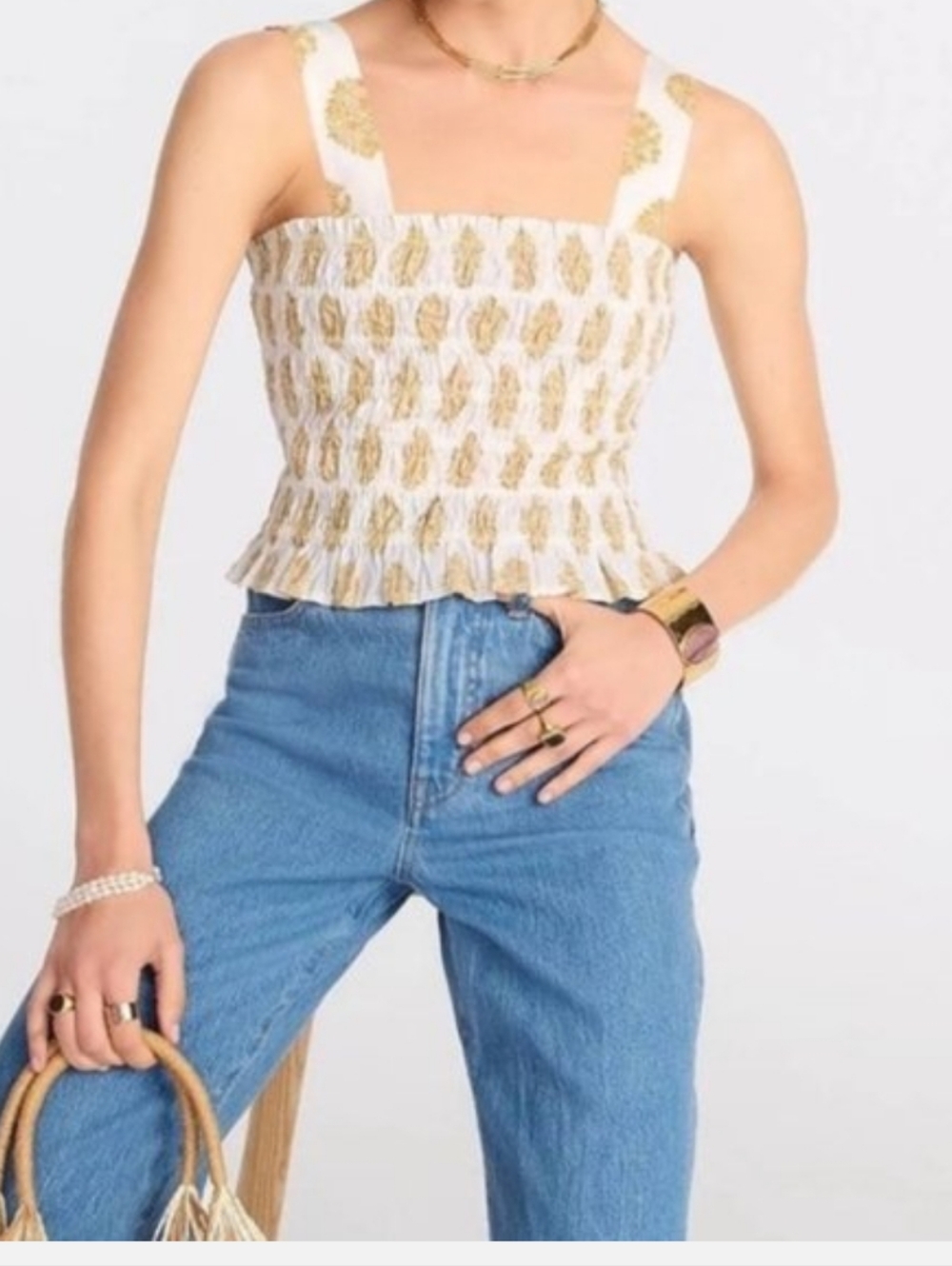 J Crew Cotton Top Sz M